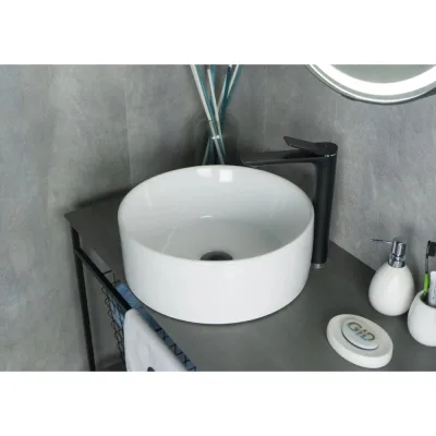 Раковина накладная Gid N9011 белая 40x40x15 51105