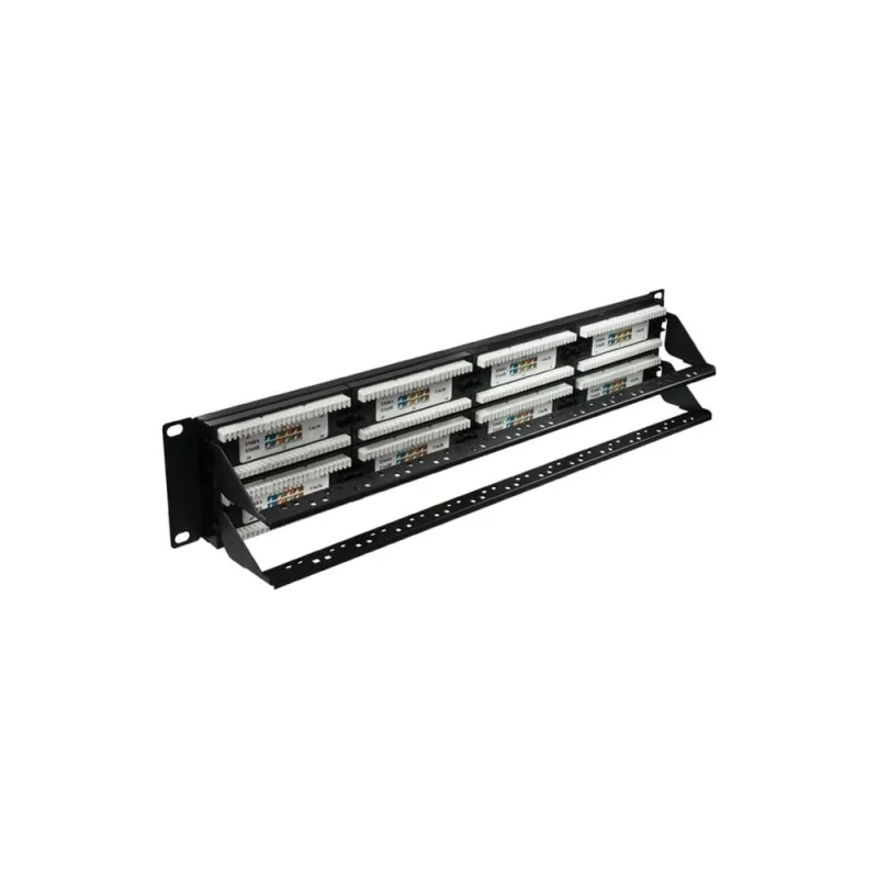 Патч-панель SUPRLAN, 19", 48хRJ-45, UTP, Cat.5e, 2U 10-0405