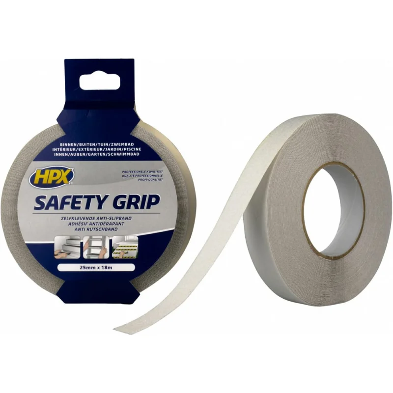 Лента безопасности HPX SAFETY GRIP, 25 мм х 18 м, белая, SC2518