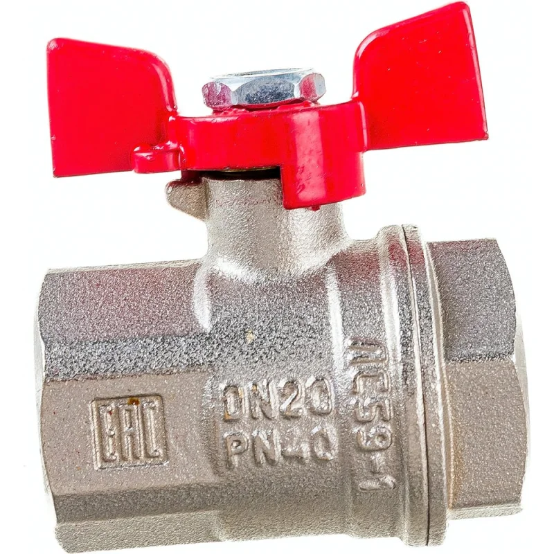 Шаровой кран VALFEX PREMIUM для воды, 3/4" ВР/ВР, бабочка VF.217.NB1.034.PREMIUM