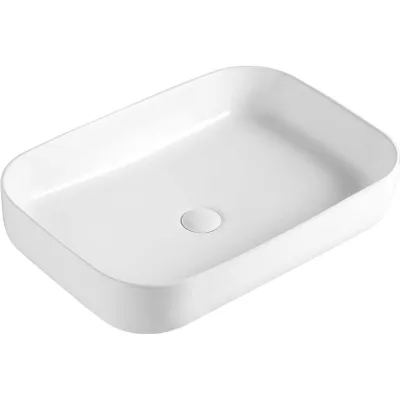 Накладная раковина Orange B03-600W санфарфор, белый глянец X398031215