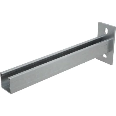 Настенный кронштейн усиленный CABLIDERTRAYS Strut (41х41х2,0) основание (120х50х6) 600мм НКУС1(сн)-600