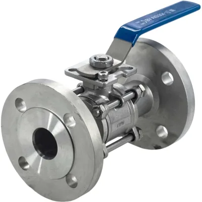 Кран шаровый фланцевый под привод нержавеющий NEWKEY (3PC), AISI304 DN40 (1_1/2"), (CF8), PN16 NK-BFp40/4