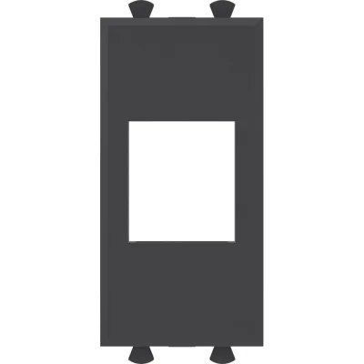 Адаптер DKC без шторки, для Keystone, Avanti, Черный матовый, 1 модуль, 1 шт. 4412211