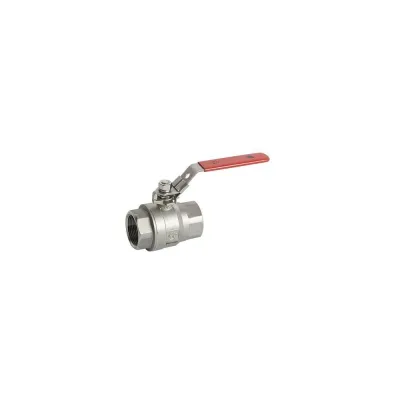 Кран шаровой полнопроходной РАШВОРК, DN050, PN63, корпус - CF8M, шар - AISI316, уплотнение шара - PTFE, ВР/ВР, двухсоставной, рукоятка-рычаг RUSHWORK 7014-050-63