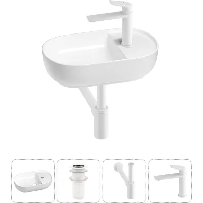 Мини-раковина для ванной комнаты или туалета Wellsee WC Area в наборе 4 в 1 20212104R