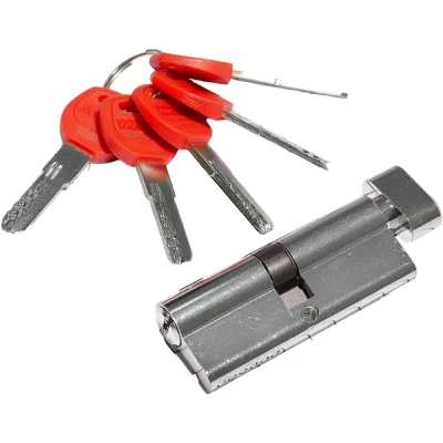Цилиндр Doorlock V K2300Z N серия Variant, никелированный, 40x40мм, кл/пов. кнопка, 5 перф.ключей 79032