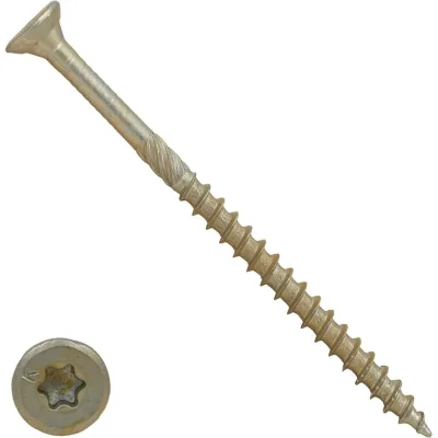 Саморез конструкционный Zitar потайной ЖЦ, Torx 8x180 50 шт, коробка 159949