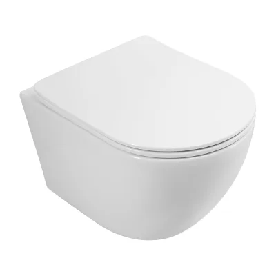 Унитаз подвесной безободковый с сиденьем Art&Max SANREMO AM026CHR/SC