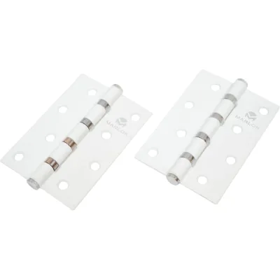 Петля дверная Marlok 100x70x2,5 WW, белый, 2 шт 015945