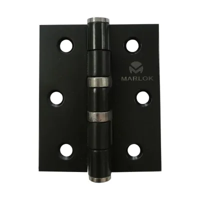Петля дверная Marlok 75x62x2,5 BL, черный, 2 шт 035843