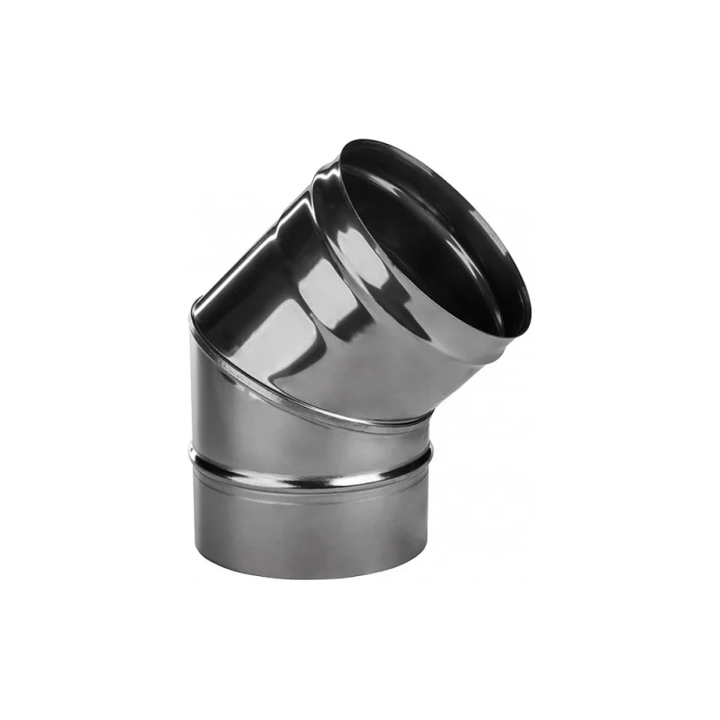 Колено Ferrum 0.8 мм, 45 гр, 135 гр, ф 115 мм f2318