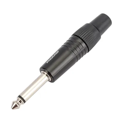Разъем TS Jack PROCAST cable TS-6.3/6/M/M 6,3mm male, MONO/UNBALANCE, черный НФ-00000428