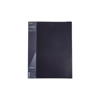 Пластиковая папка Hatber на 2-х кольцах, А4, корешок 25 мм STANDARD 70 20 шт 038474