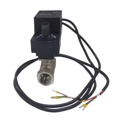 Двухходовой шаровой кран TECHNO HKS220-02DF/230V из нержавеющей стали 304, DN20, резьба G3/4, с электроприводом 2 Нм, 220 В, управление открыто/закрыто 660202