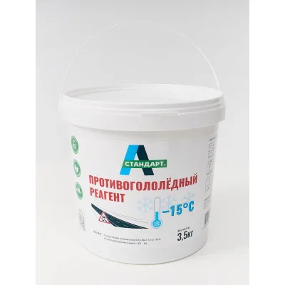 Противогололедный реагент А-Стандарт -15C ведро 3.5 кг 01-00004745
