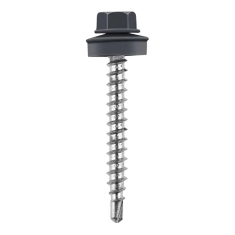 Саморез кровельный 23 Болта 4,8x50/51 графитовый серый RAL7024 500 шт B0310480517JG07ф500