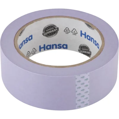 Малярная лента HANSA Professional из японской рисовой бумаги для деликатных поверхностей, фиолетовая, 38 мм 50 м 702738