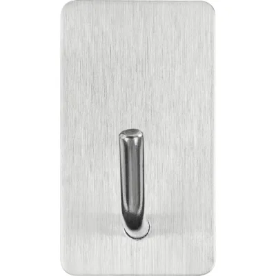 Крючки самоклеящиеся универсальные LAIMA Home, 2,5x4,5 см, сталь, серебристые, 8 шт. 608789