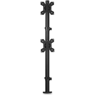 Кронштейн для мониторов ЖК BURO M063 черный, 17"-27" макс. 8 кг, крепление к столешнице, поворот и наклон 1174942