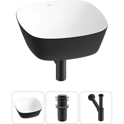 Набор Wellsee 3 в 1 Ground Breaking накладная раковина 40x40 см 20212177R