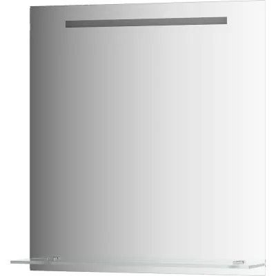 Зеркало с полочкой EVOFORM 70 см со встроенным LED-светильником 5 W (70x75 см) BY 2155