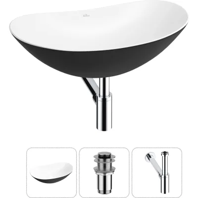 Набор Wellsee 3 в 1 Carefree Dove накладная раковина 60x36 см 20212324R