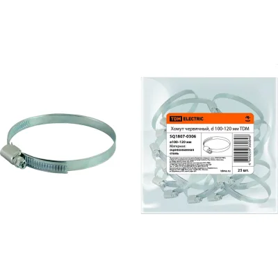 Червячный хомут TDM ELECTRIC d 100-120 мм SQ1807-0306