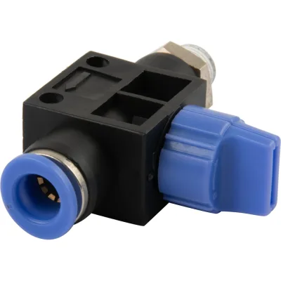 Фитинг цанговый с краном прямой с наружной резьбой R1/4" Harrison HRS-HVSF1002