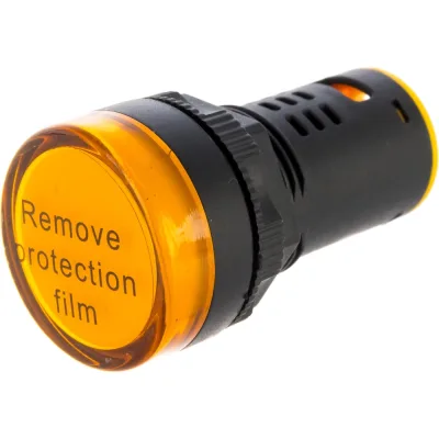 Лампа ANDELI AD16-22D(LED)матрица d22мм, желтый, 220В AC ADL10-161