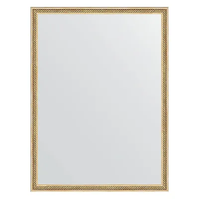 Зеркало EVOFORM в багетной раме - витое золото 28 mm (58x78 cm) 0640