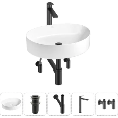 Набор Wellsee 5 в 1 Belle Spa 2.0 накладная раковина 50x38 см 20212590R