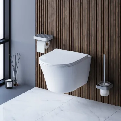 Подвесной унитаз Damixa Skyline безободковый, с сиденьем микролифт DX35C1700SC