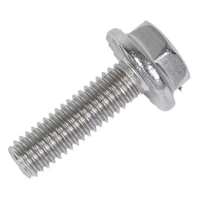 Болт с фланцем Insparion DIN 6921, А2 нержавеющий, М6x20, рифленый (10 шт) С1-00001957