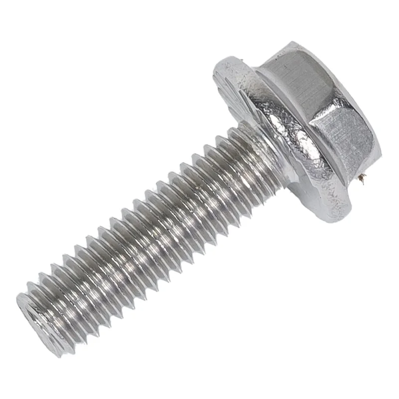 Болт с фланцем Insparion DIN 6921, А2 нержавеющий, М6x20, рифленый (10 шт) С1-00001957