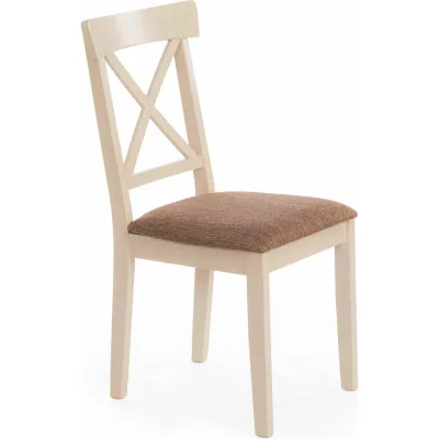 Стул Tetchair Гольфи Джуниор/Golfi Junior дерево гевея, 45x51x94, 2 шт ivory white, ткань 14117