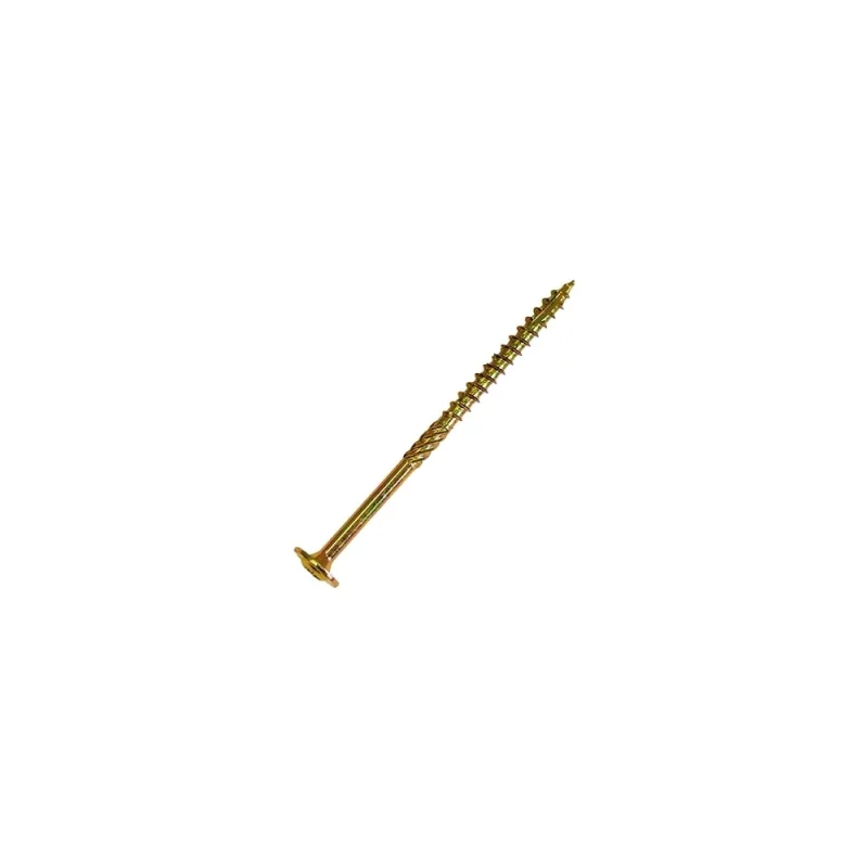 Саморез по дереву HIMTEX проф. желт. тарельчатая голова Torx 40, 8x160, 50 шт. 08160Wh