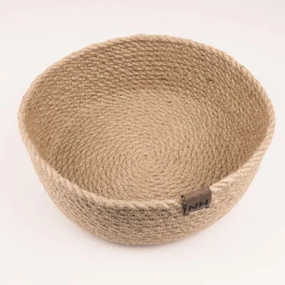 Корзина Nevidana's Home круглая средняя из джута 21хВ8 см NHJUTE21X8