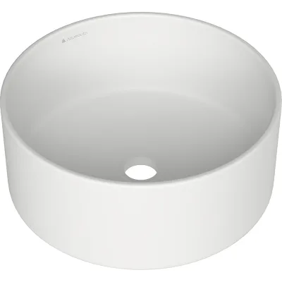 Накладная раковина AQUEDUTO AQD ESPIRAL круглая D400, белый матовый ESP0120