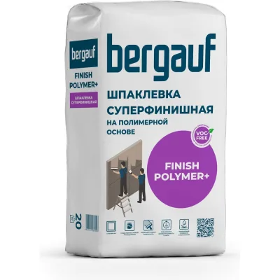 Финишная шпаклевка на полимерной основе Bergauf Finish Polymer + 20 кг 63528
