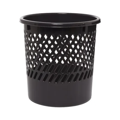 Корзина для бумаг OfficeClean 11 л, сетчатая, черный 299873
