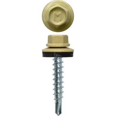 Кровельный саморез Daxmer 4,8x29 RAL 1014, сверло №1, 250 шт. 305405