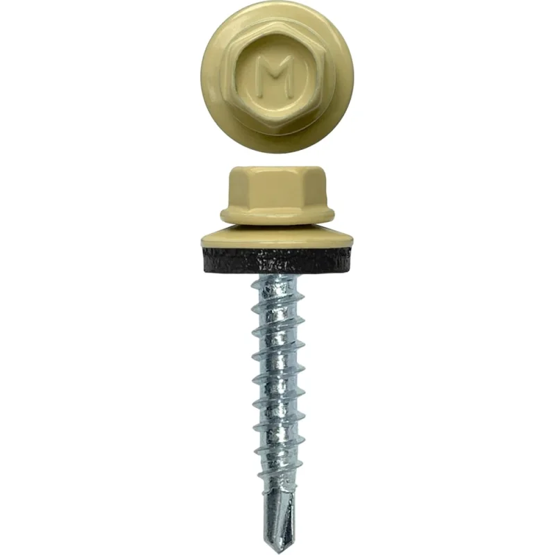 Кровельный саморез Daxmer 4,8x29 RAL 1014, сверло №1, 250 шт. 305405