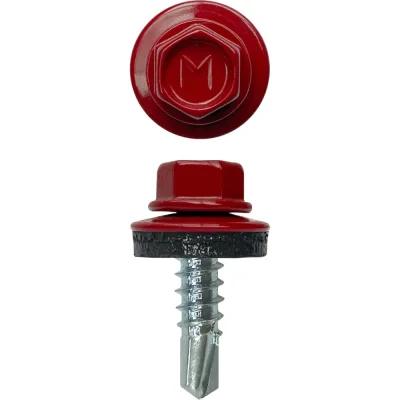Кровельный саморез Daxmer 4,8х19 RAL 3011 сверло №2, 400 шт 00000310460