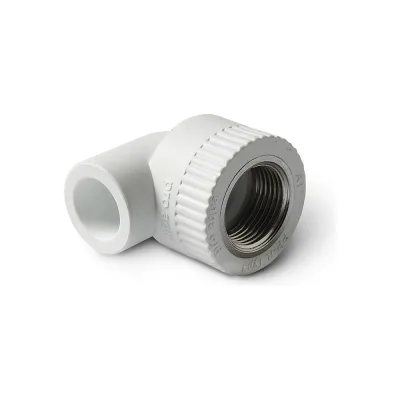 Комбинированный угольник PRO AQUA PP-R ВР белый, 25 мм, 3/4" PA26014Pb