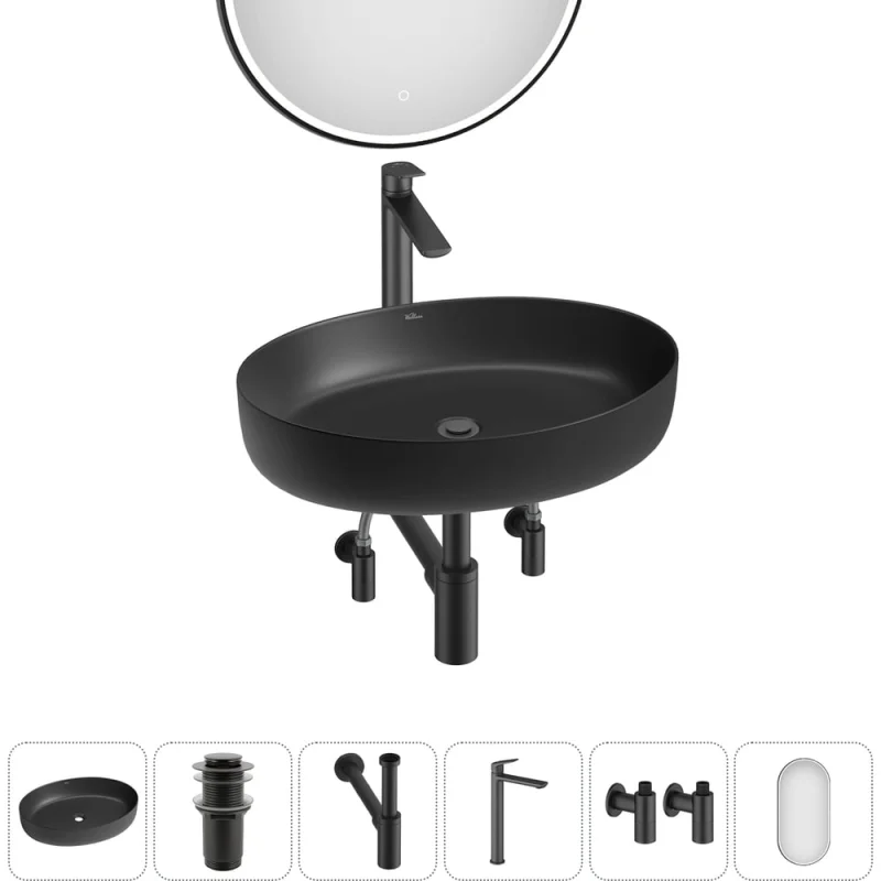 Набор Wellsee 6 в 1 Belle Spa 3.0 накладная раковина 55x41 см 20218498R