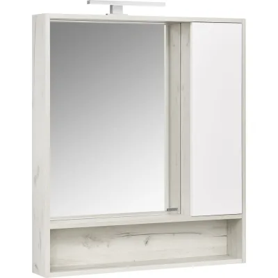 Зеркальный шкаф AQUATON Флай 80 белый, дуб крафт 1A237702FAX10