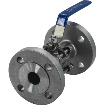 Кран шаровый фланцевый трехсоставной нержавеющий NEWKEY (3PC), AISI316 DN25 (1"), (CF8M), PN16 NK-BF25/6