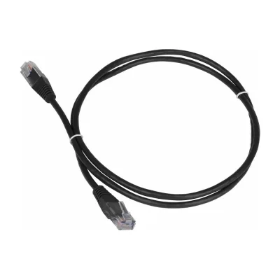 Патч-корд RJ45 - RJ45, 4 пары, UTP, категория 5е, 20 м, черный, TWT-45-45-20-BK