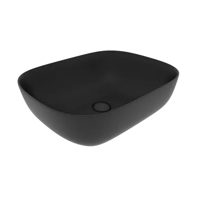 Раковина накладная Teymi Solli 50 artceramic, Черная Матовая T50392 ЦБ-00269463